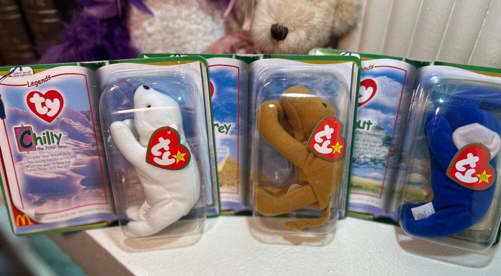 Ty Teenie Beanie Babies Legends Chilly The Polar Bear New In Package